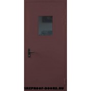Дверь противопожарная однопольная со стеклом EI-30 ДПМ-147