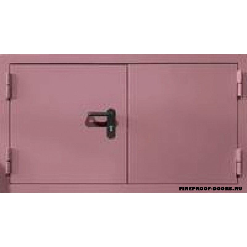 Люк противопожарный двупольный окрашен ПЛ-259