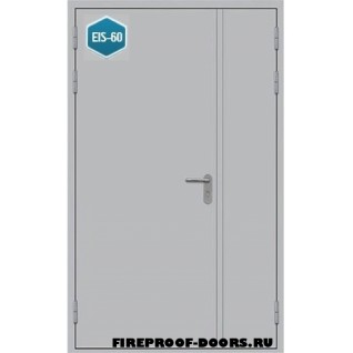 Дверь противопожарная полуторная глухая дымогазонепроницаемая EI-60 ДПМ-62